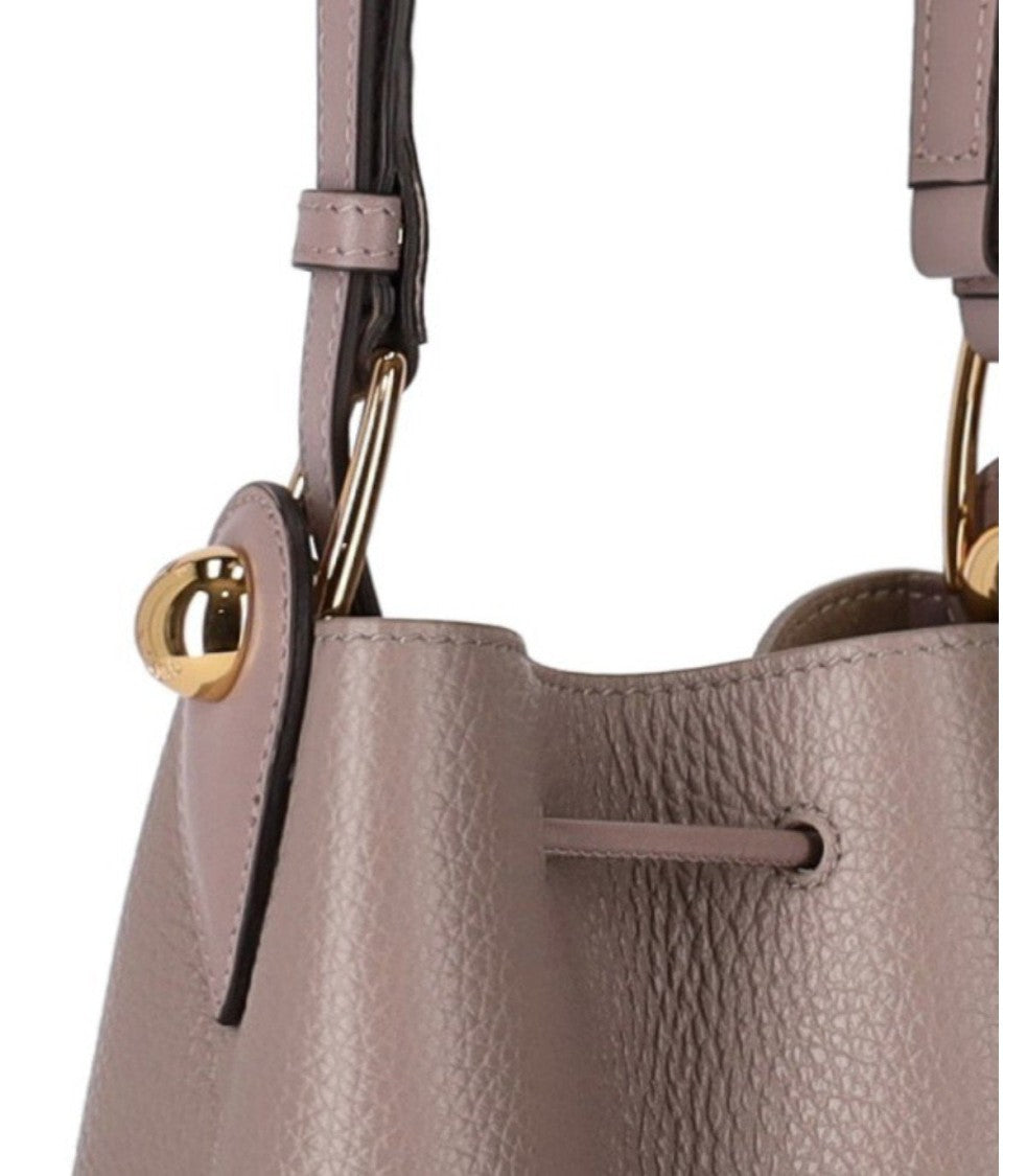 Furla Sfera Mini Stucco Gray Bucket Bag