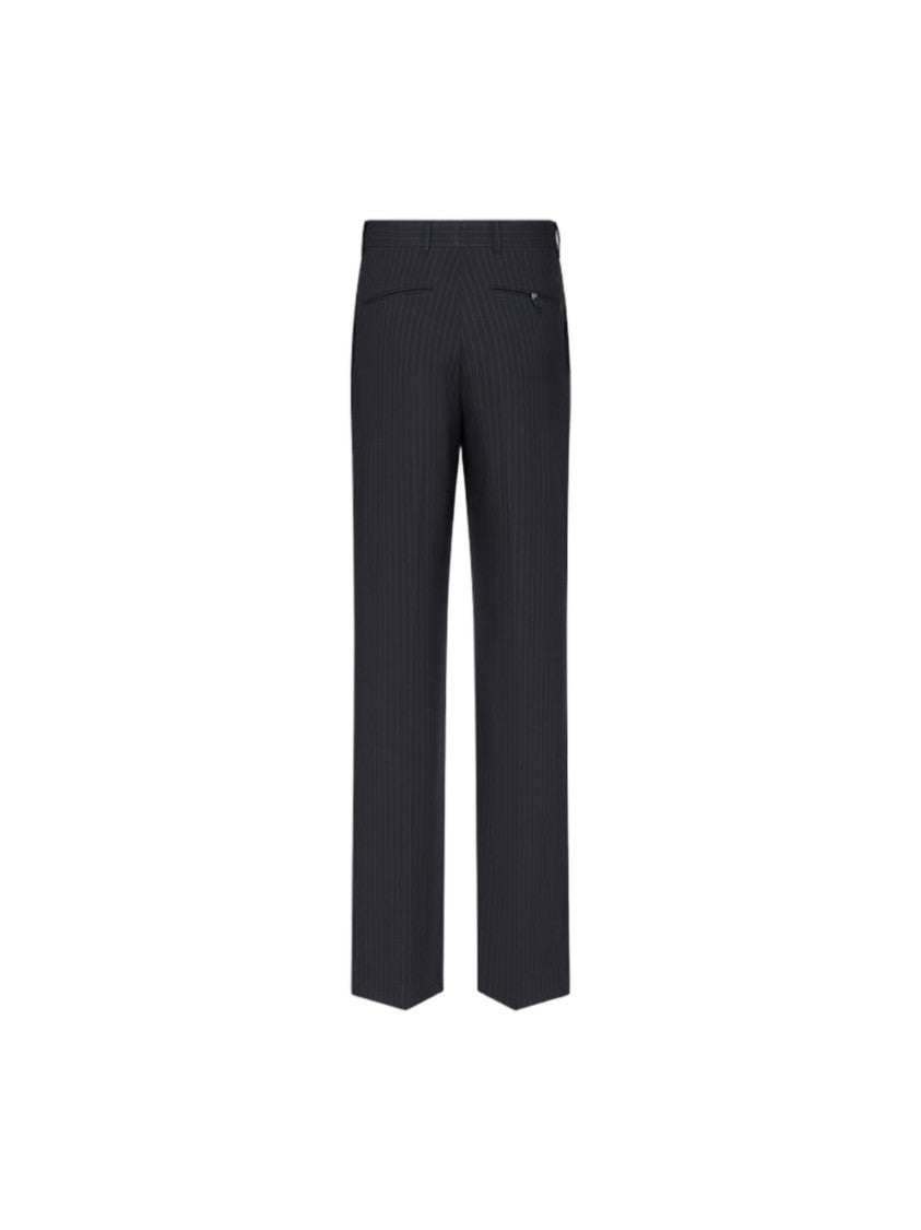 Christian Dior Tailored Black Pinstripe Woven Pants
