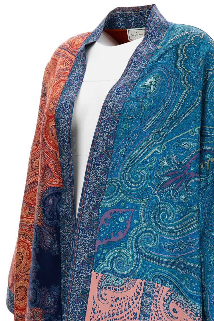 Pierre-Louis Mascia Multicolor Silk Kimono With Paisley Print