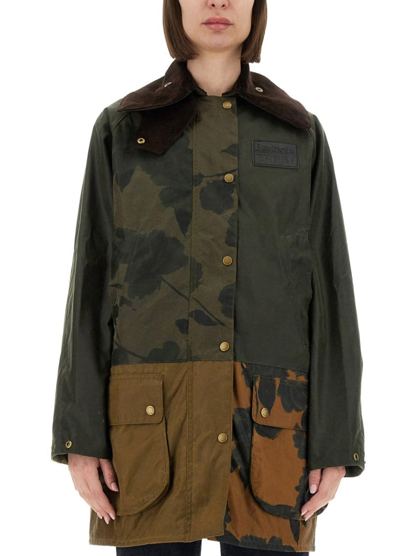 Barbour X Erdem Patchwork Design Jacket With Classic Collar