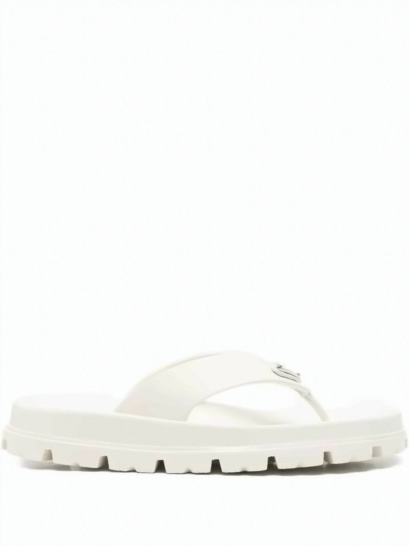Prada Prada Monochromatic Rubber Sandals