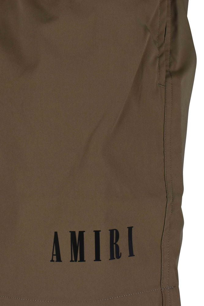 Amiri Beige Polyester And Elastane Swim Shorts