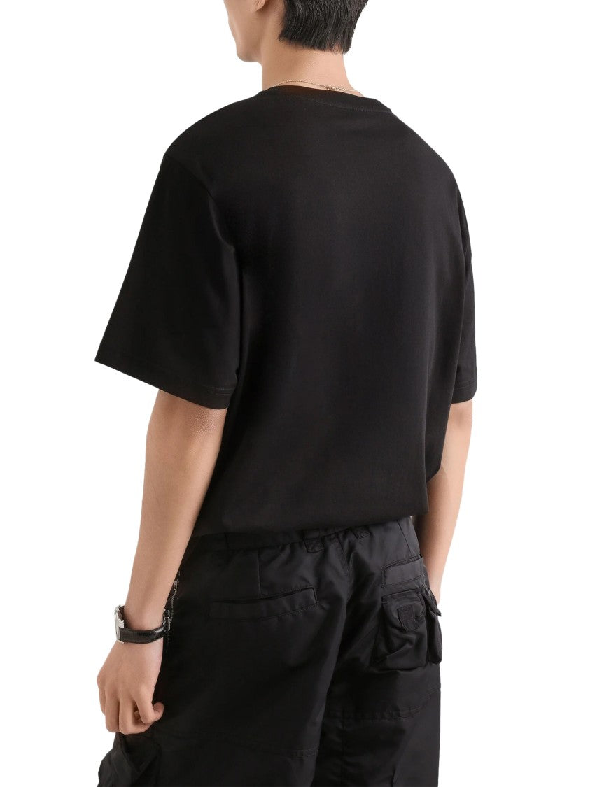 Dolce & Gabbana Short-Sleeve T-Shirt With Crew Neck And Signature Emblem