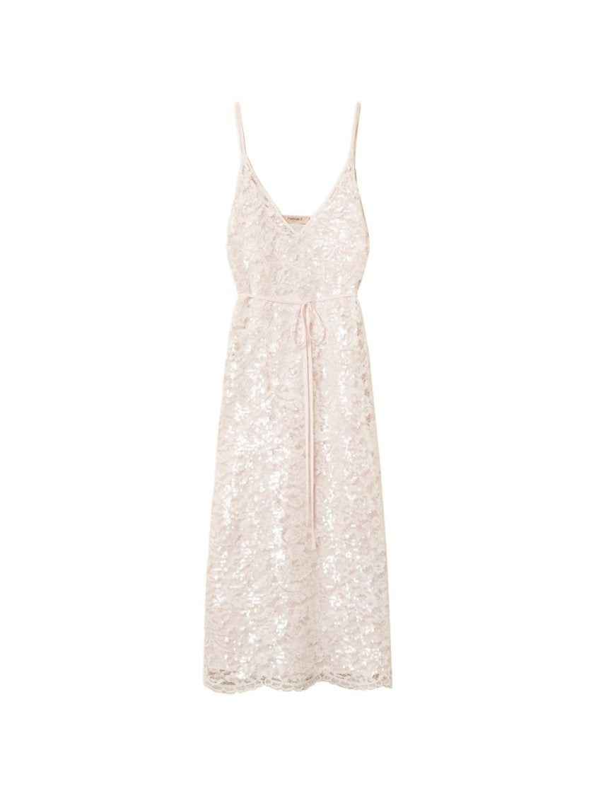 Twin-Set Pink Sequin Embellished Day Dress