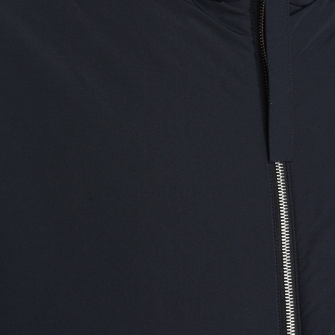 Jil Sander Minimalist Black Down Jacket With High Collar