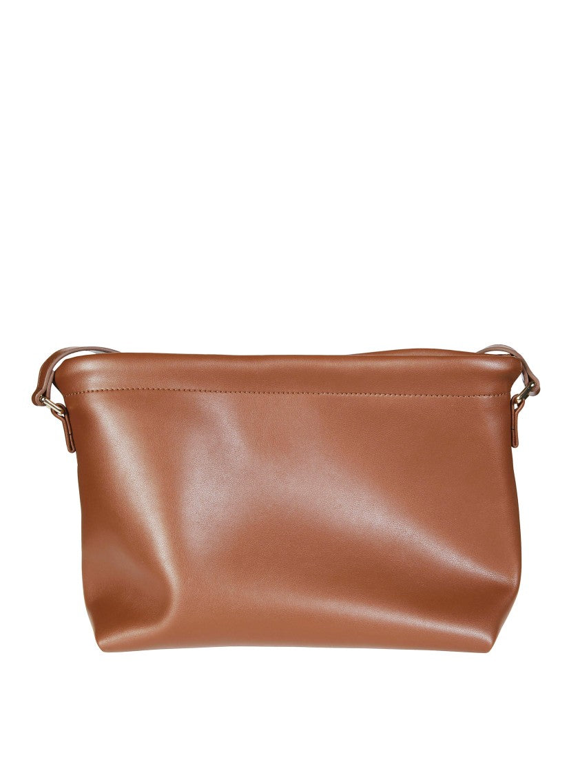 A.P.C. Sac Ninon Glossy Leather Shoulder Bag