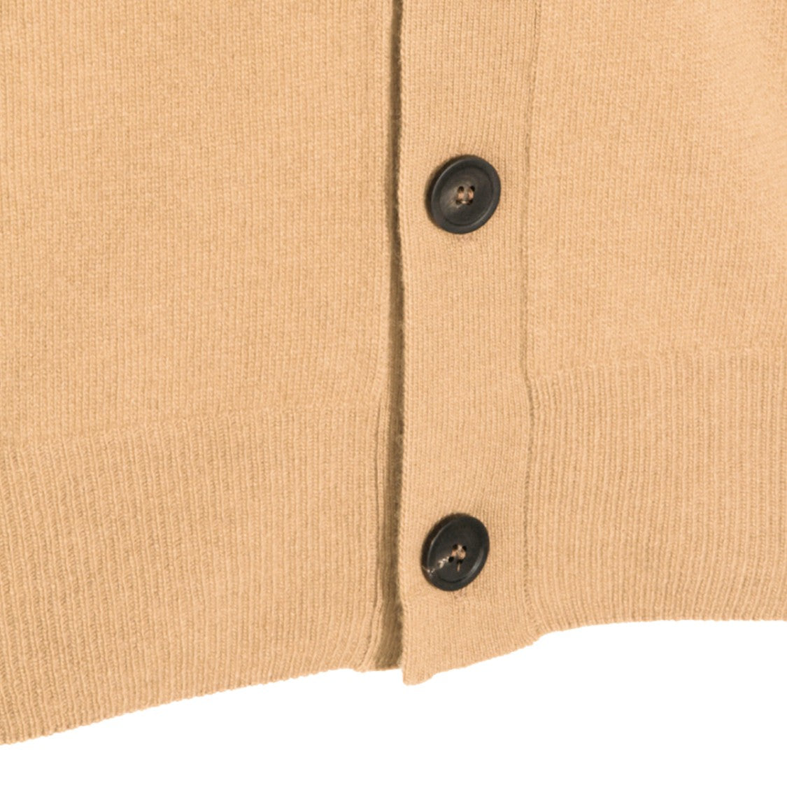 Altea Camel-Colored Knit Cardigan With V-Neckline