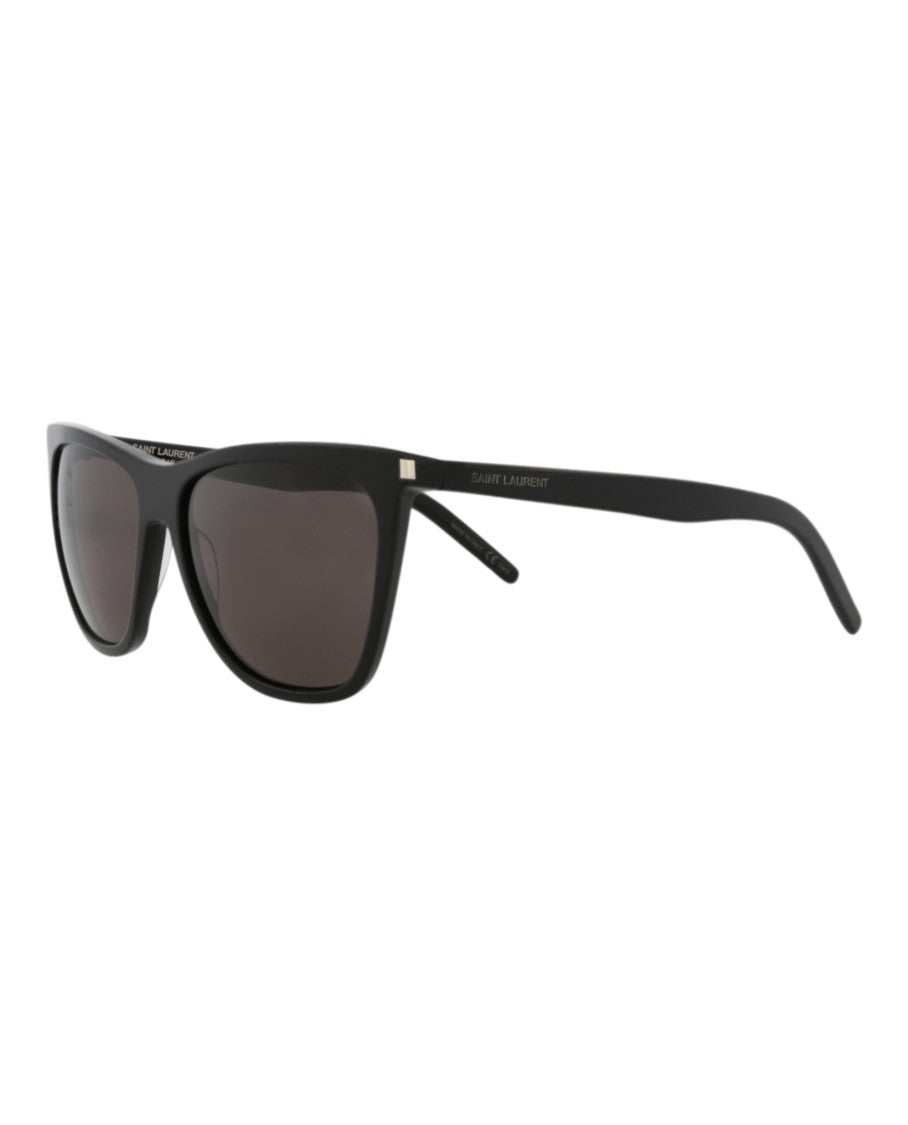 Saint Laurent Cat Eye Acetate Sunglasses With Saddle Nose Bridge