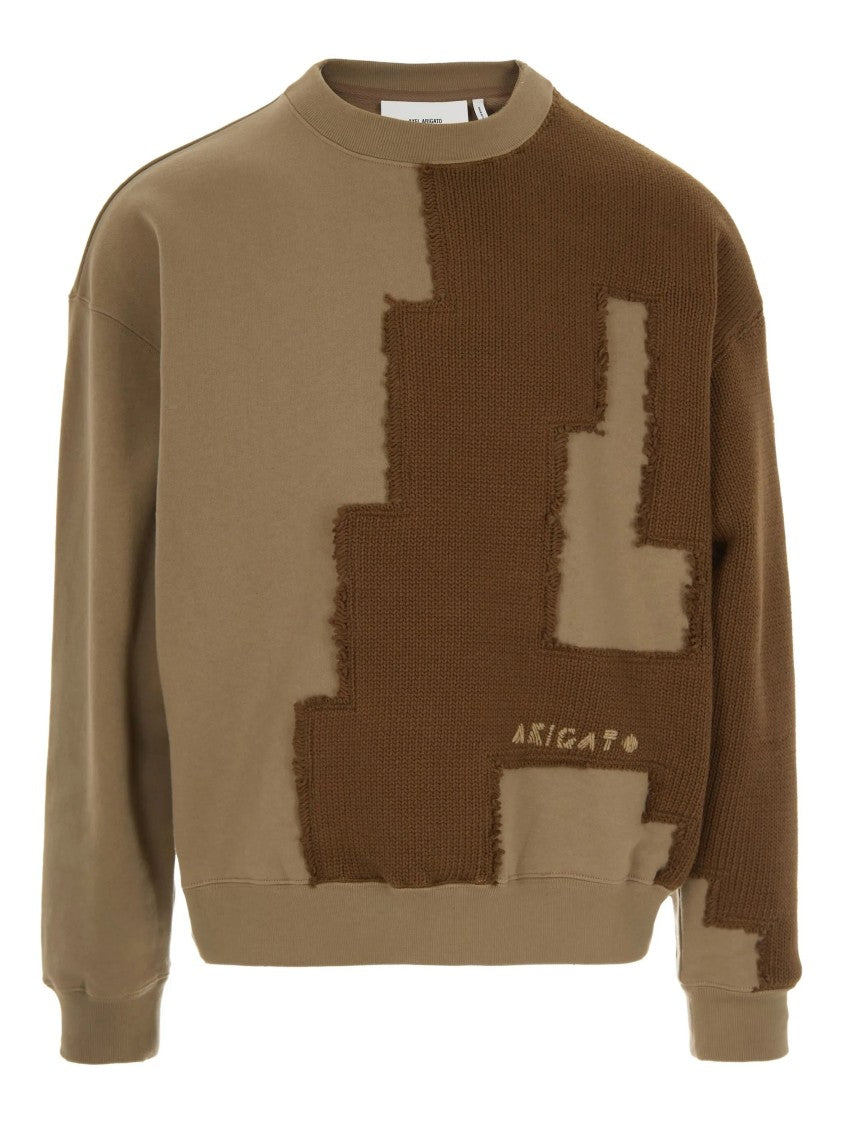 Axel Arigato Pixel A Knitted-Patchwork Sweater