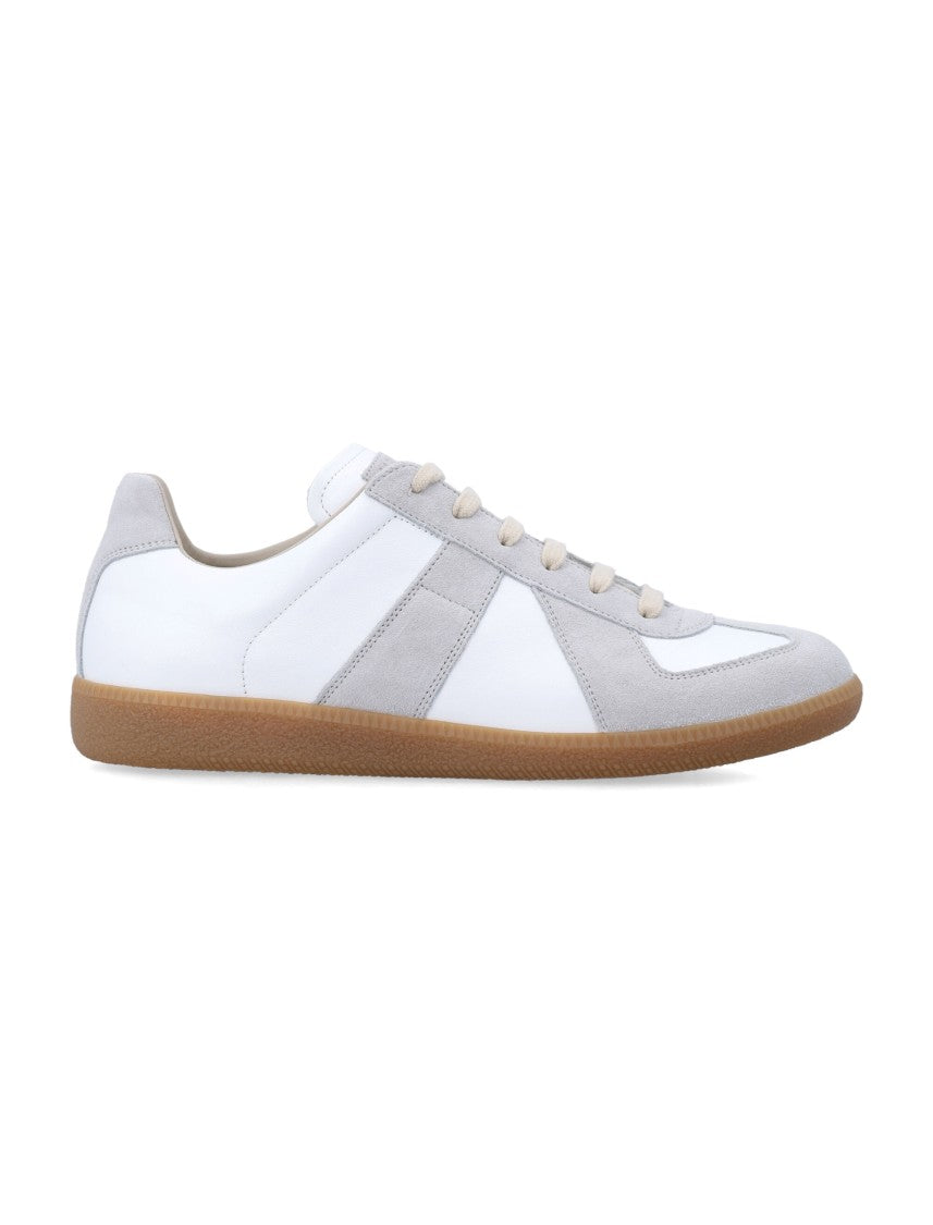 Maison Margiela Replica Leather Suede Vintage Low-Top Sneakers