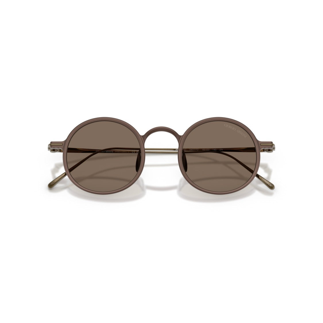 Giorgio Armani 0Ar6173t Round Titanium Sunglasses With Tinted Lenses