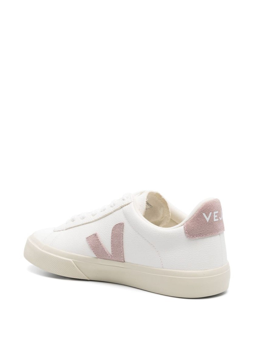 Veja Black Low-Top Smooth Leather Textured Sneakers