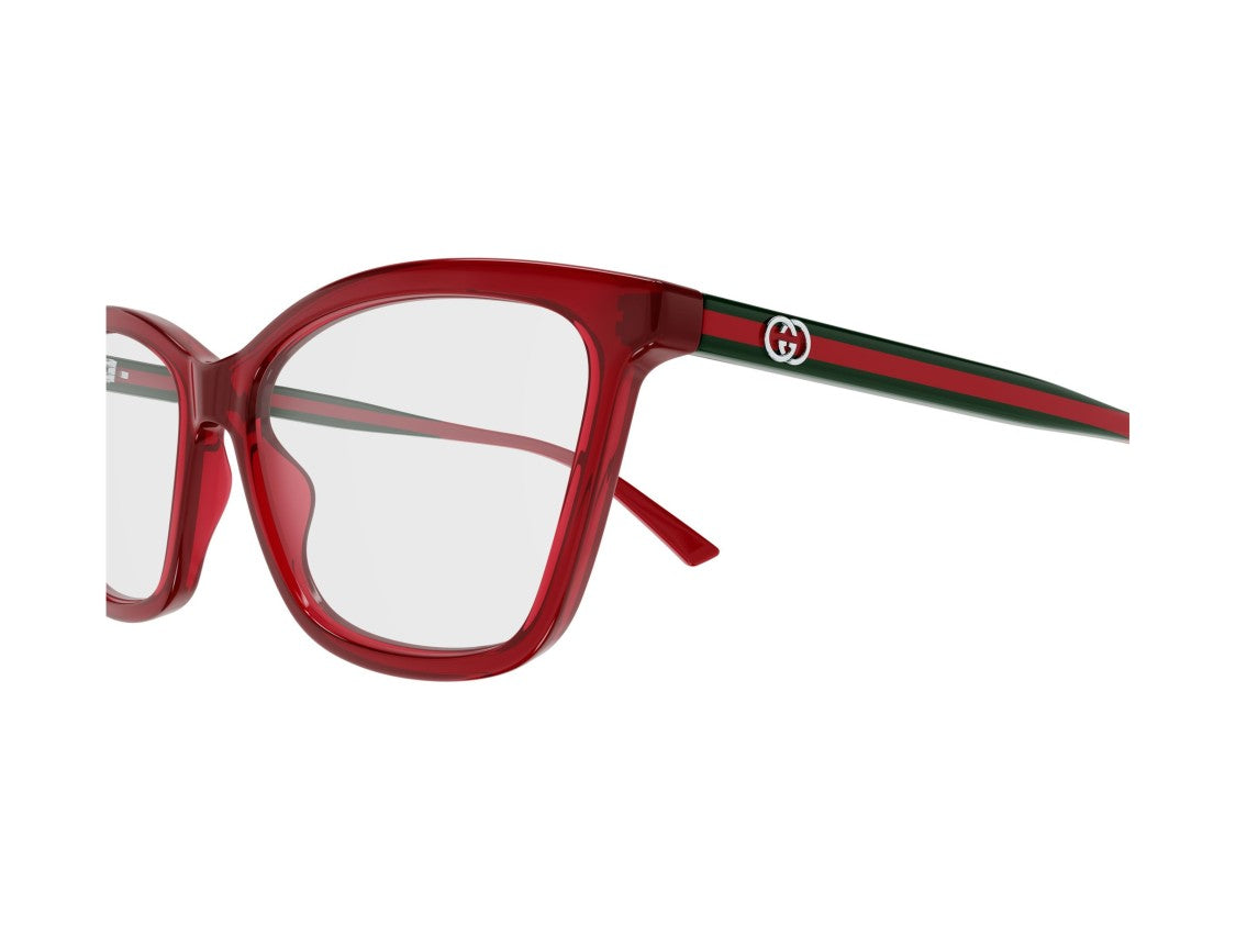 Gucci Gg1989o Striped Oversized Square Eyeglasses