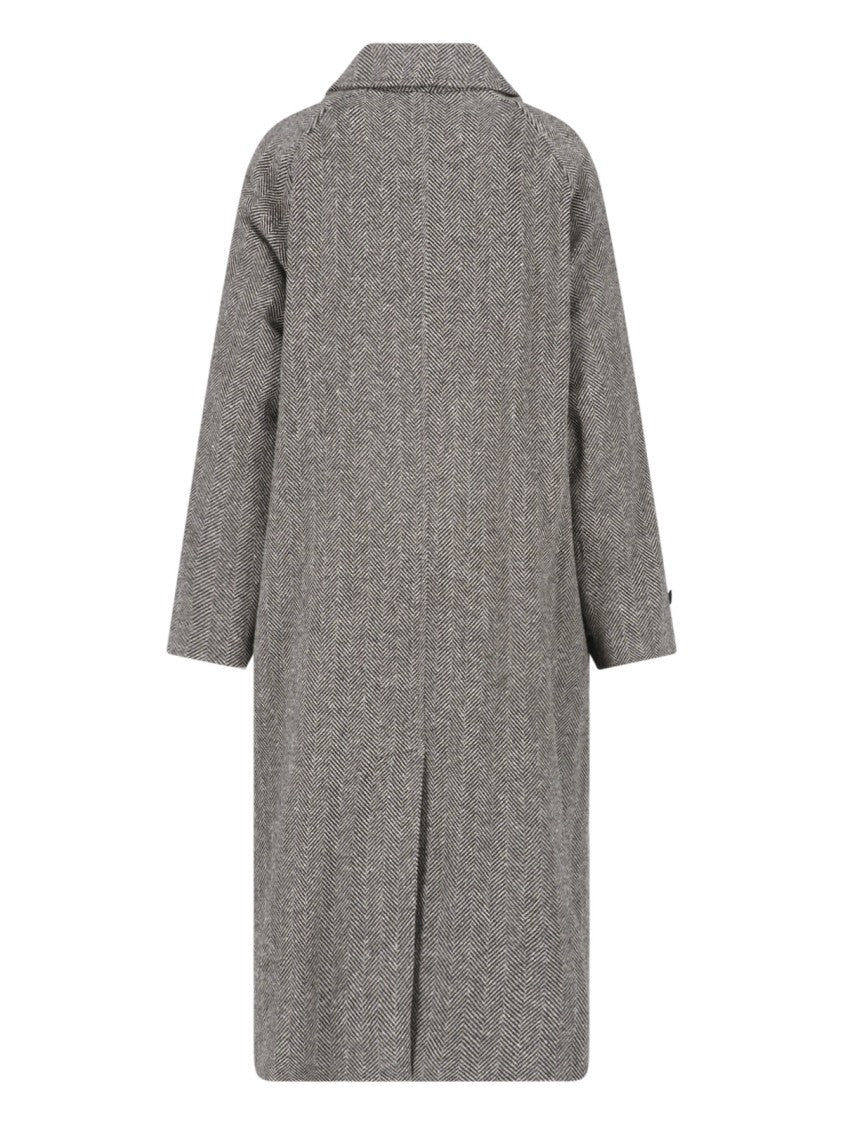 Polo Ralph Lauren Black Mid-Length Wool-Blend Coat