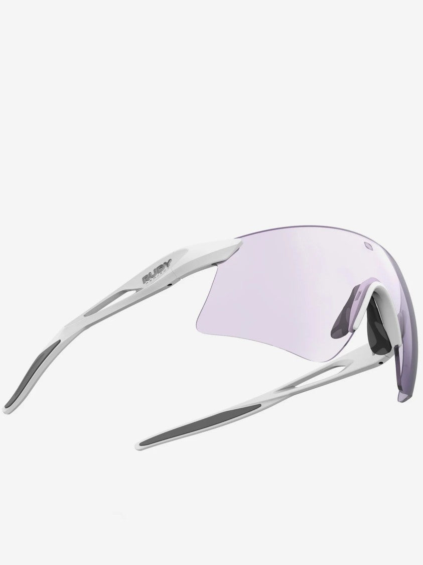 Rudy Project Wraparound Light Purple Tint Sunglasses With Minimal Frame