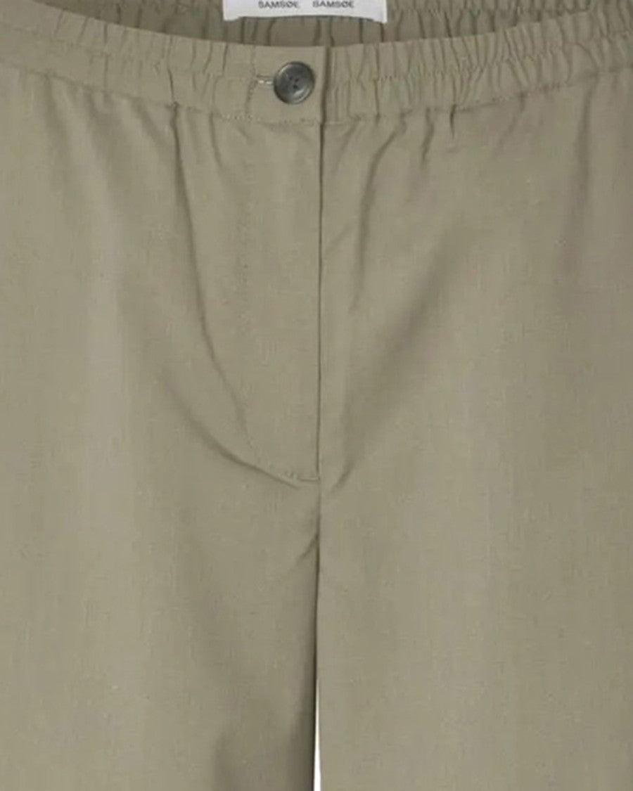 Samsøe Samsøe Wide Leg Trousers With Elasticated Back Waistband And Slit Pockets
