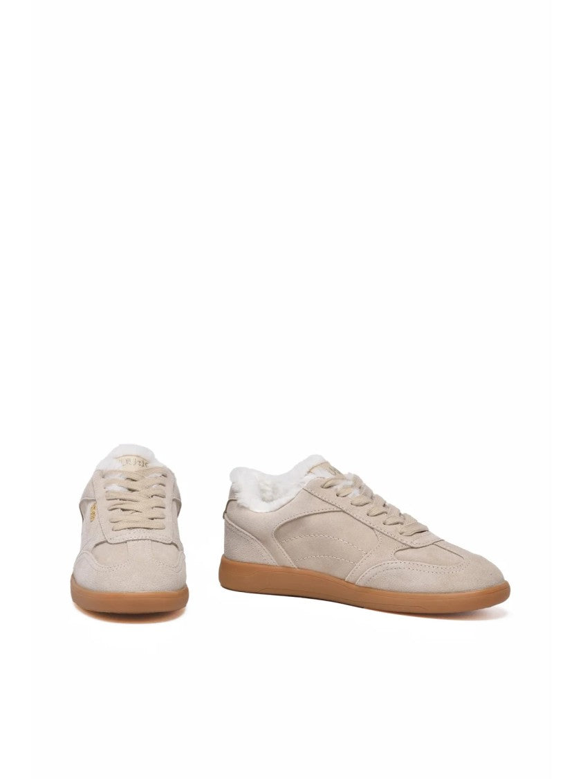Liu Jo Beige Suede Classic Sneakers