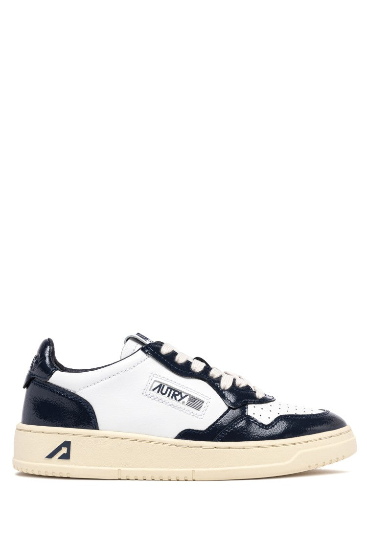 Autry Women’S Bimaterial Leather And Patent Sneakers