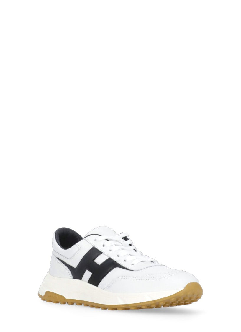 Hogan White Hyperlight Contrasting Logo Sneakers