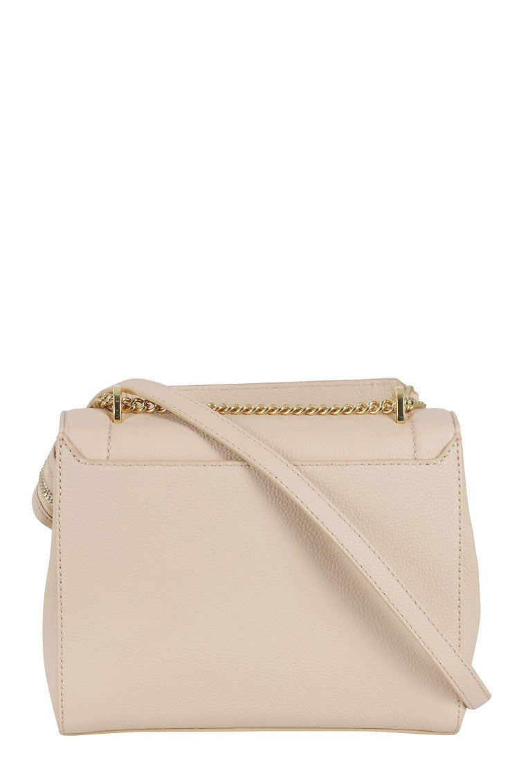 Lancel M Handbag In Cappuccino Grained Leather