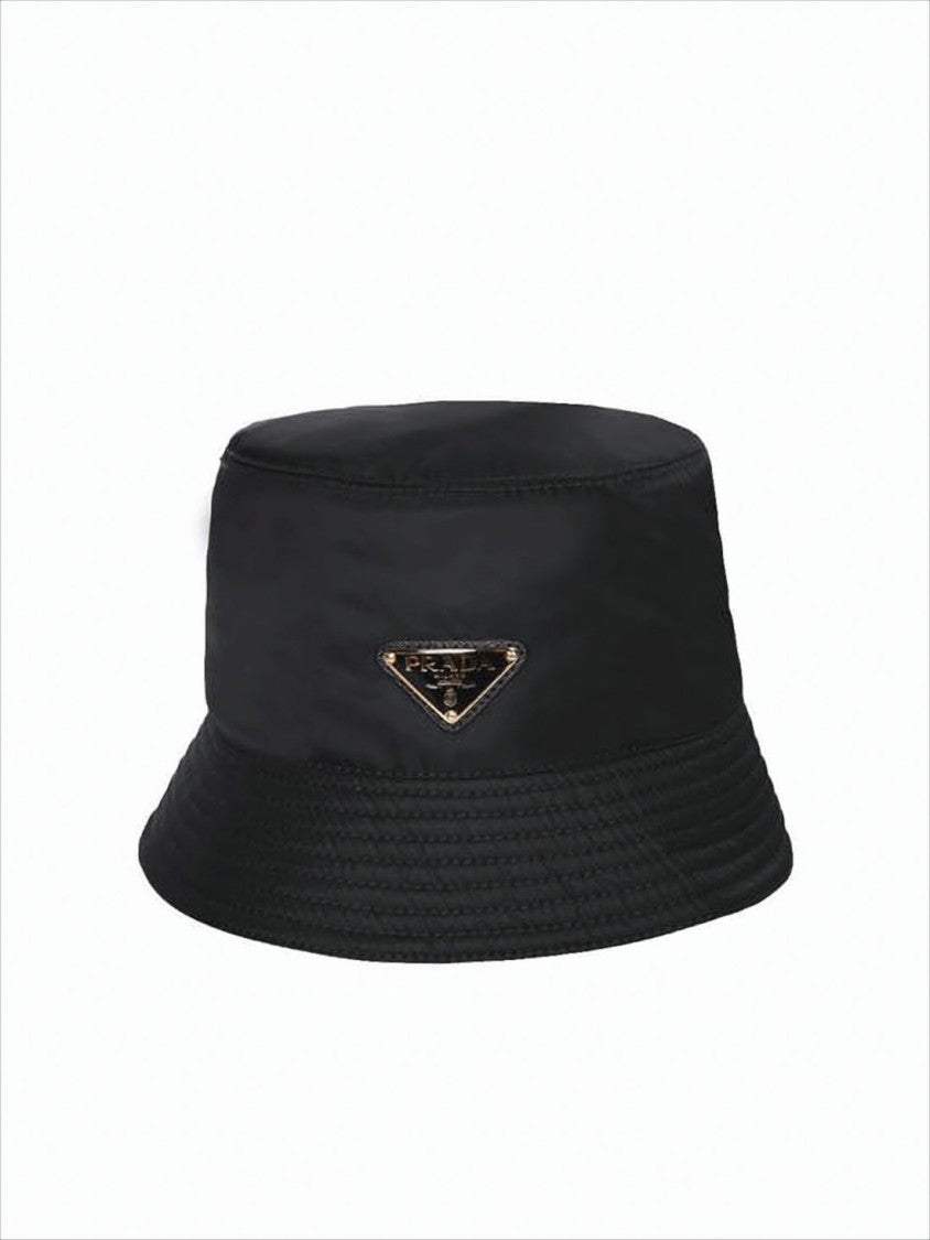 Prada Bucket Hat With Structured Brim And Subtle Logo