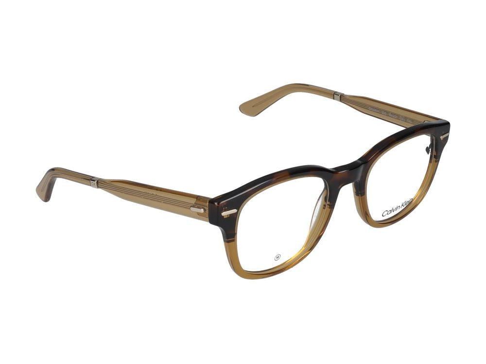 Calvin Klein Brown Havana Ck23511 Acetate Square Eyeglasses