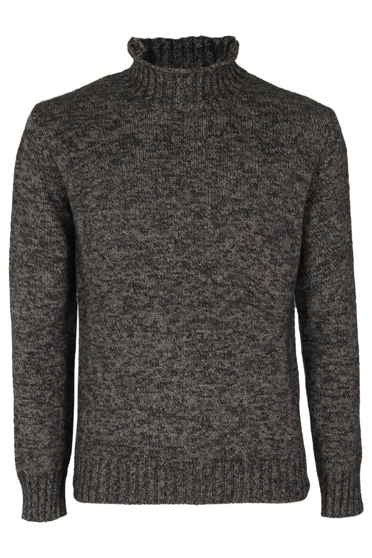 Kangra Textured Knit Pullover With High Collar