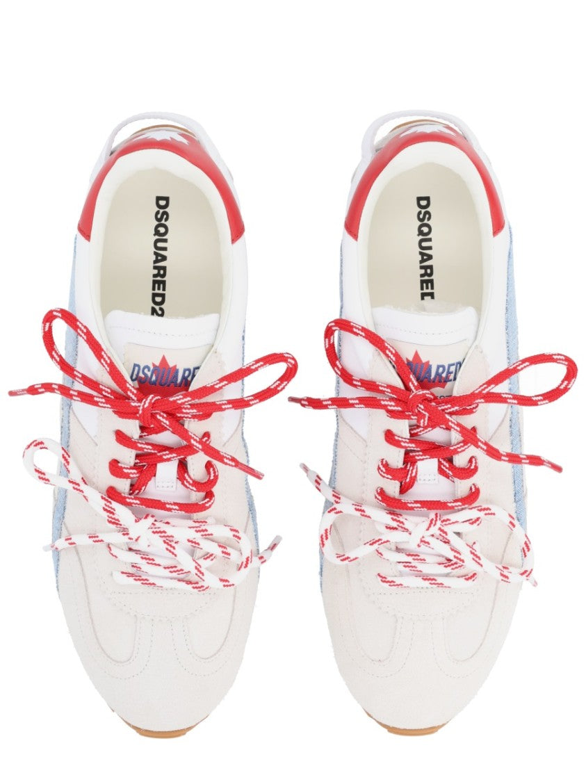 Dsquared2 Beige Dc-642 Maple Leaf Sneakers