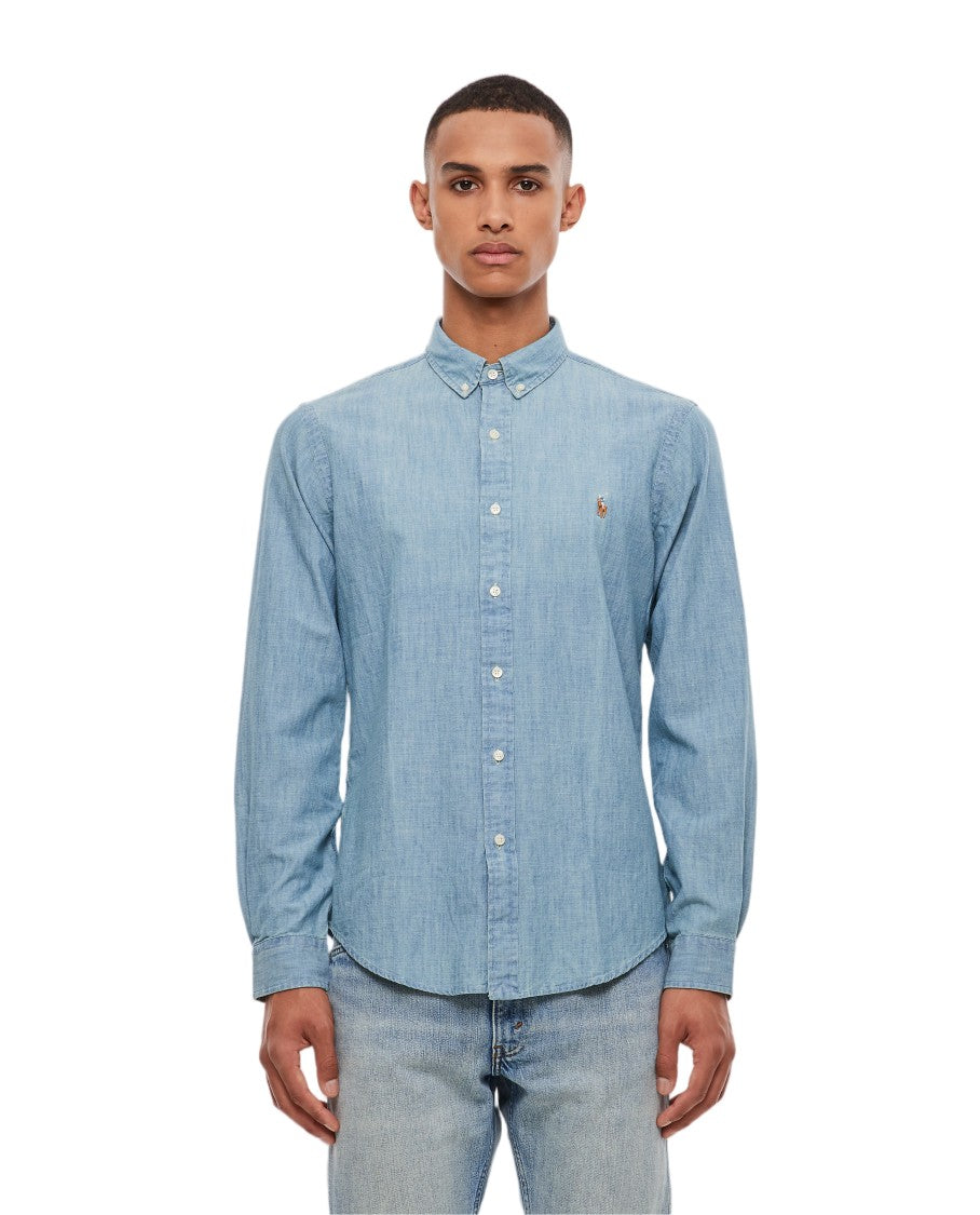 Polo Ralph Lauren Slim Fit Long Sleeve Sport Shirt With Embroidered Logo