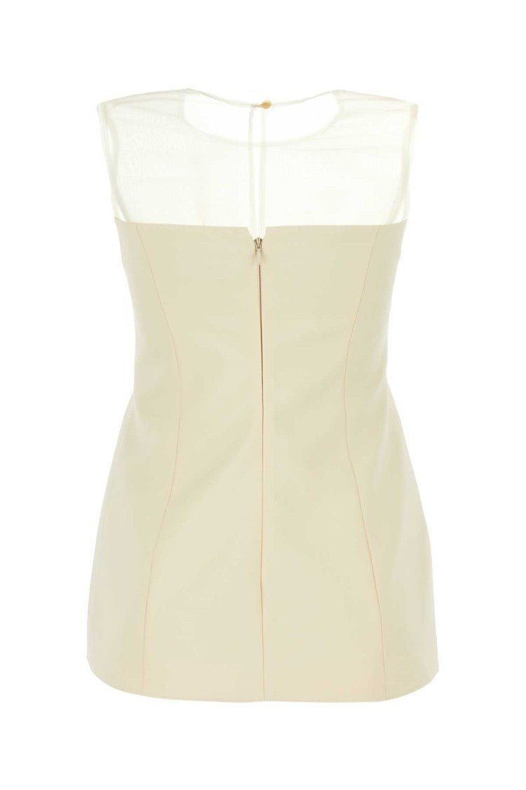 Khaite Ivory Cotton Blend Top