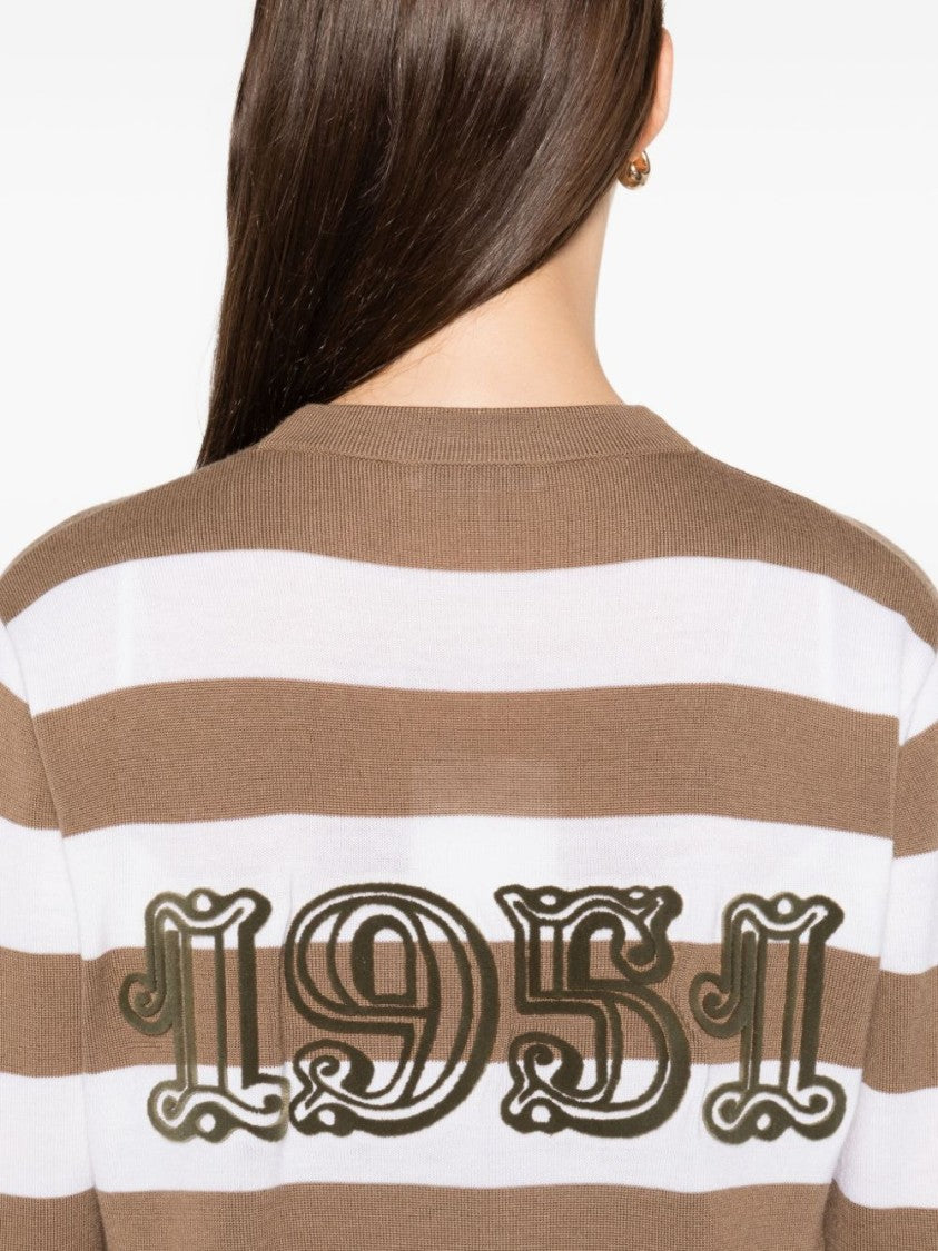 Max Mara Striped Relaxed Cardigan