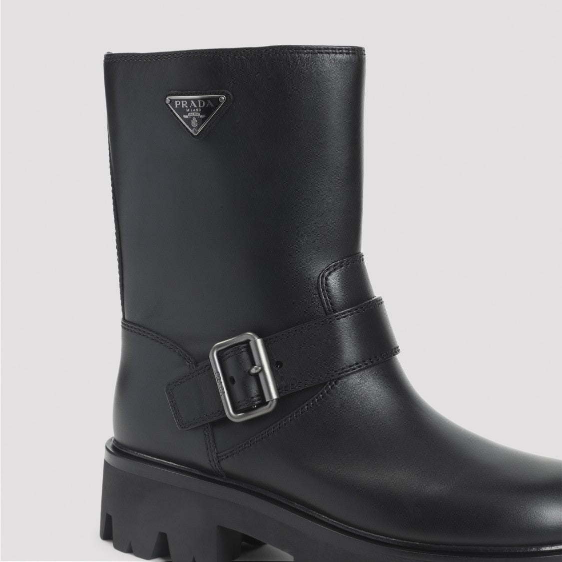 Prada Leather Ankle Boots