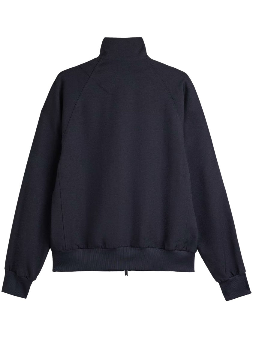 Y-3 Minimalist Zip-Front Sweater With High Collar