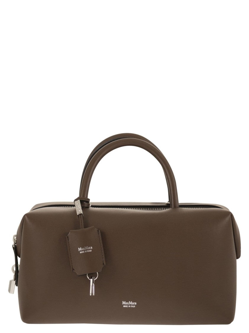Max Mara Holdallm - Medium Satchel In Natural Leather