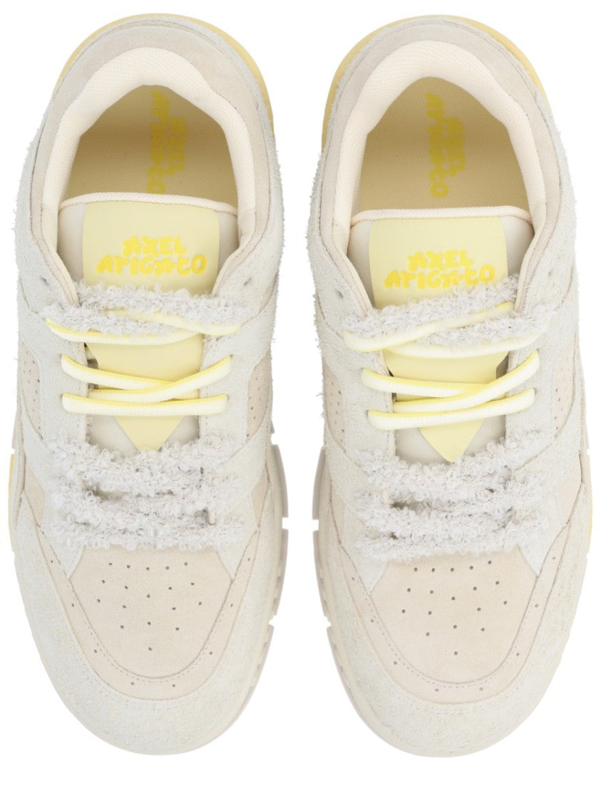 Axel Arigato Beige Area Lo Label Suede Sneakers