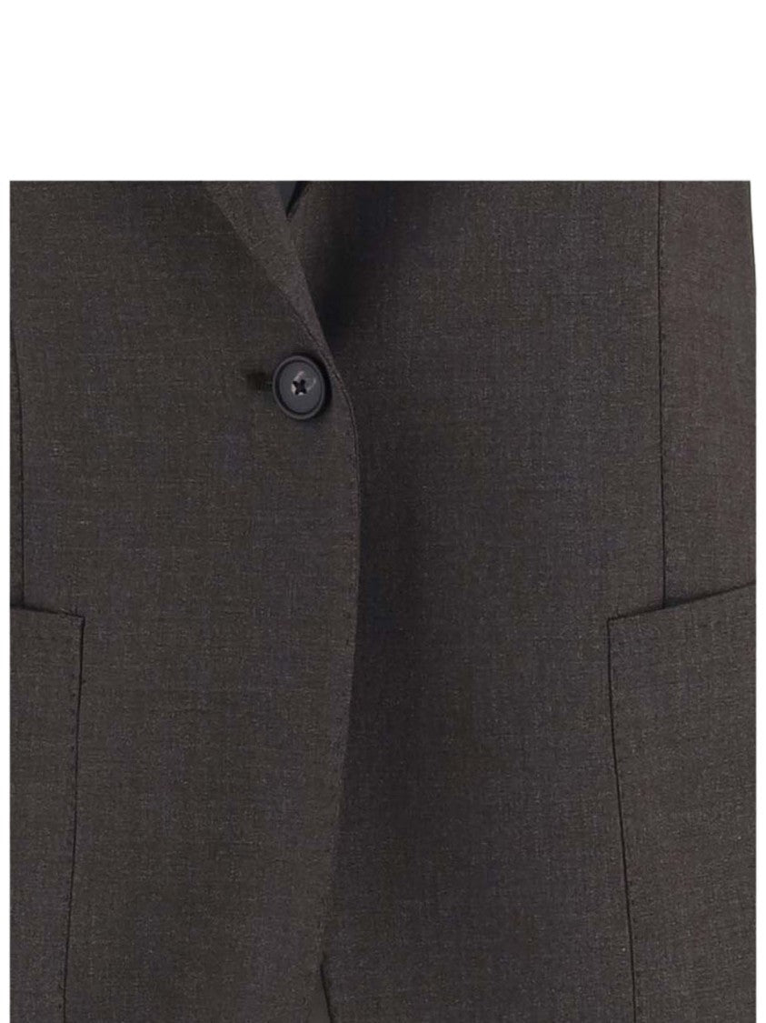 Tagliatore Tailored Stretch Wool Jacket With Pointed Lapels And Classic Detailing