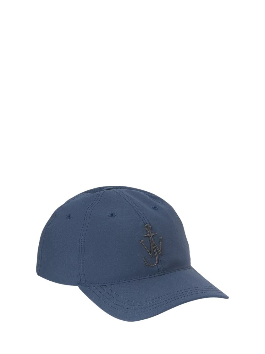 J. W. Anderson Deep Blue Embroidered Logo Hat