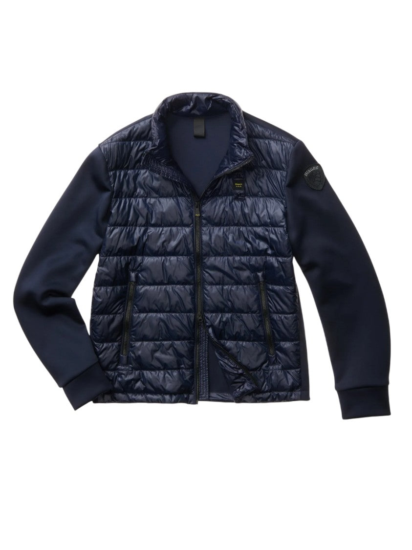 Blauer Quilted Padded Jacket Mandarin Collar