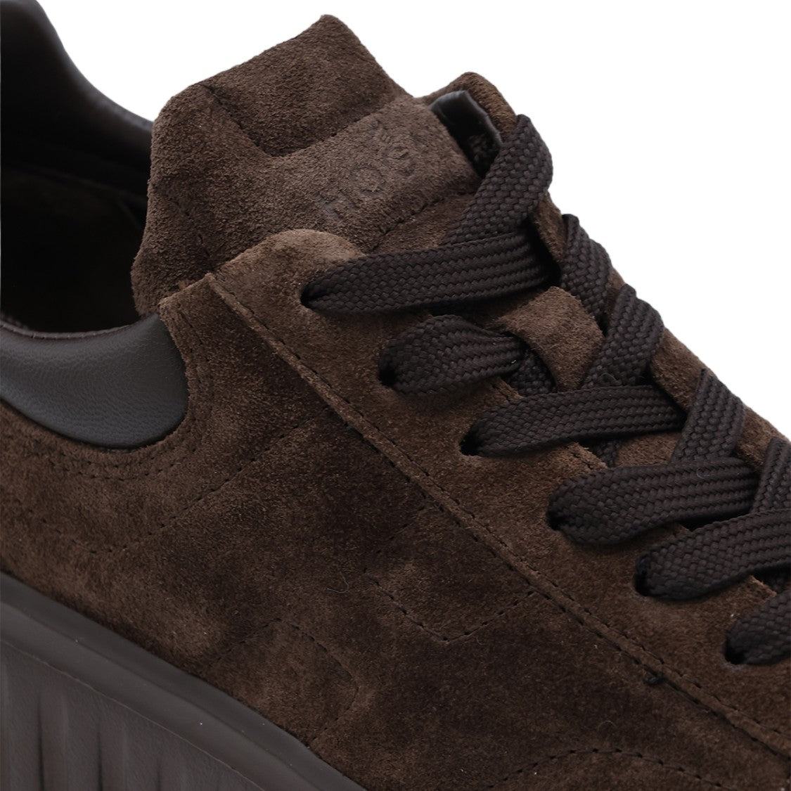 Hogan Platform Sneakers With Suede Upper And Padded Collar