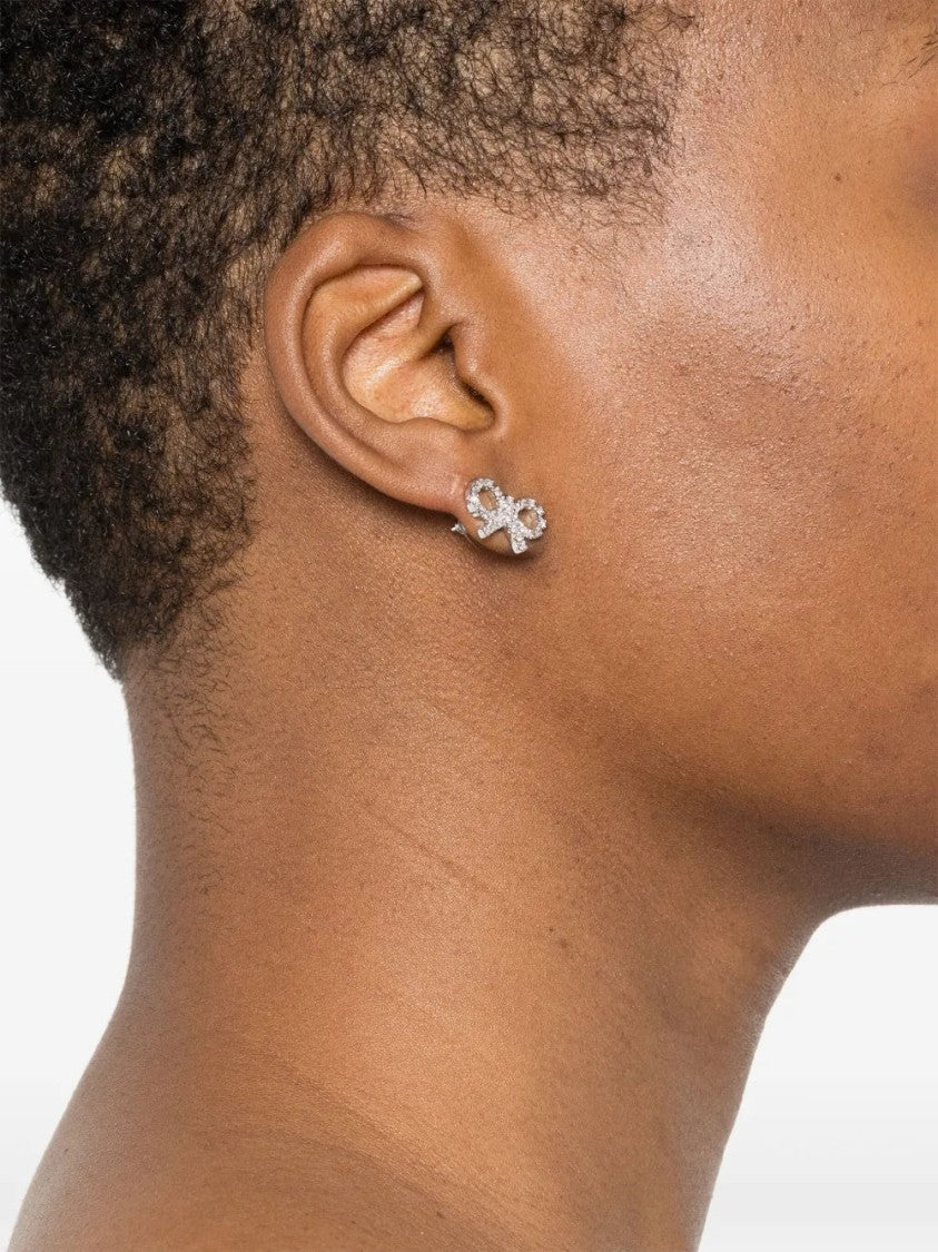 Self-Portrait Micro Bow Earrings