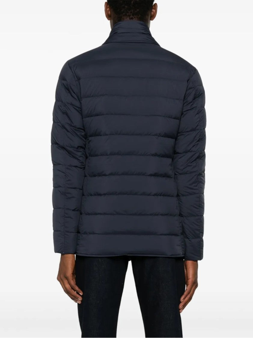 Herno Quilted Lightweight Down Coat With High Collar