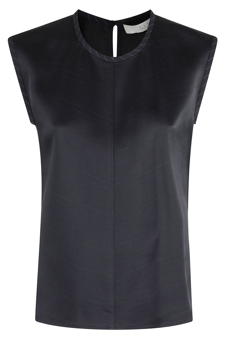 Tela Navy Blue Canvas Top