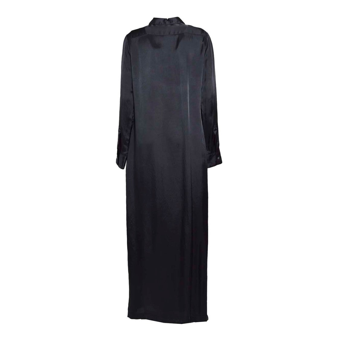 Aspesi Chemisier Dress In Viscose Twill - Black