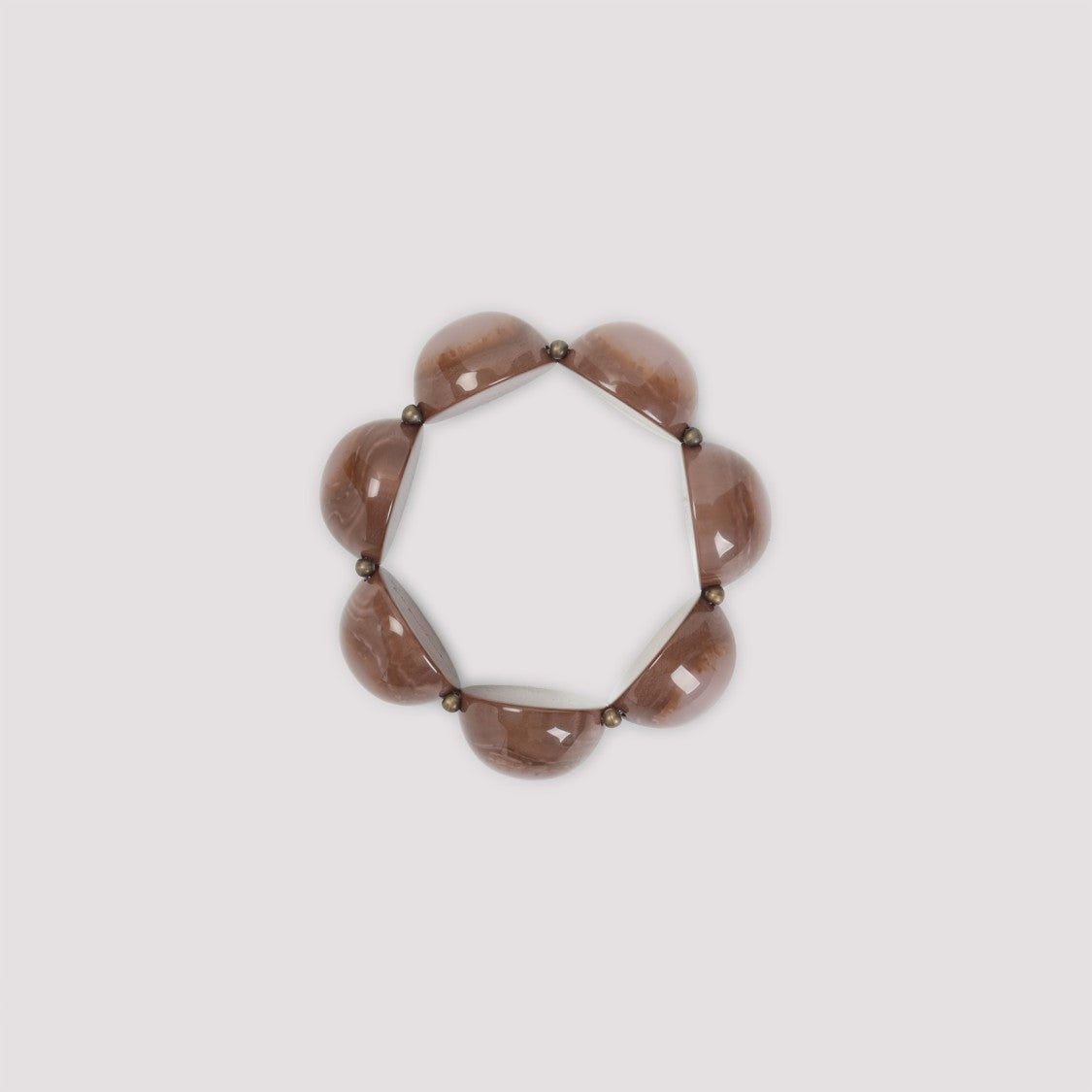 Giorgio Armani Sophisticated Beaded Bracelet With Glossy Finish