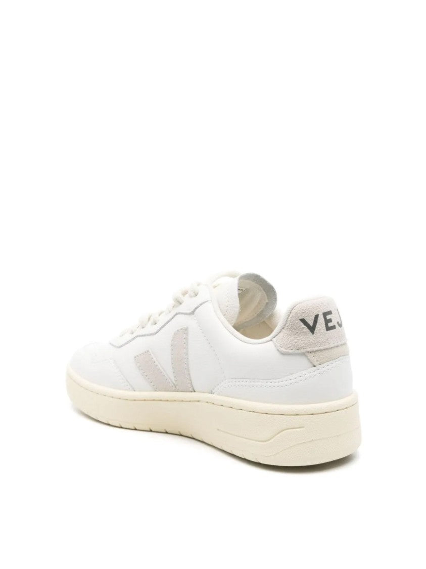 Veja White V-90 O.T. Perforated Leather Sneakers