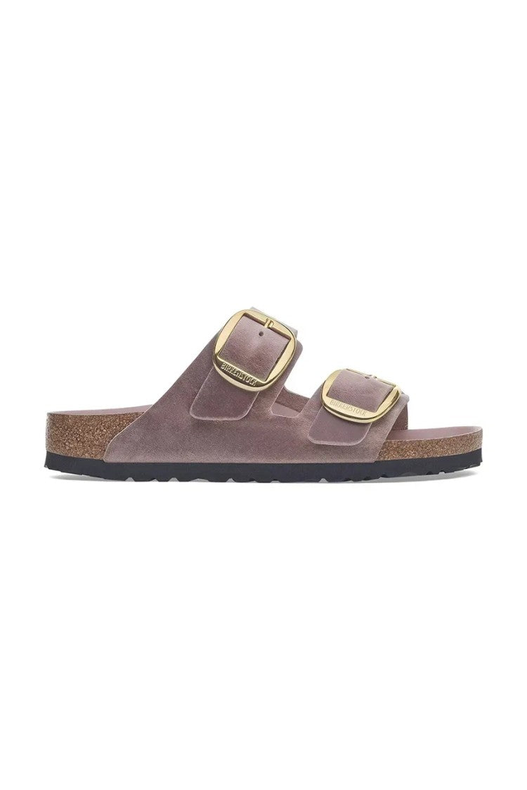 Birkenstock Lavender Oiled Leather Arizona Sandals With Big Buckle