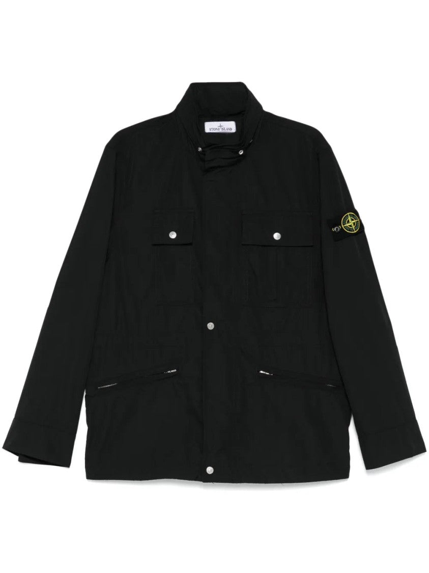 Stone Island Field Jacket With Concealed Fastenings And Modern Silhouette