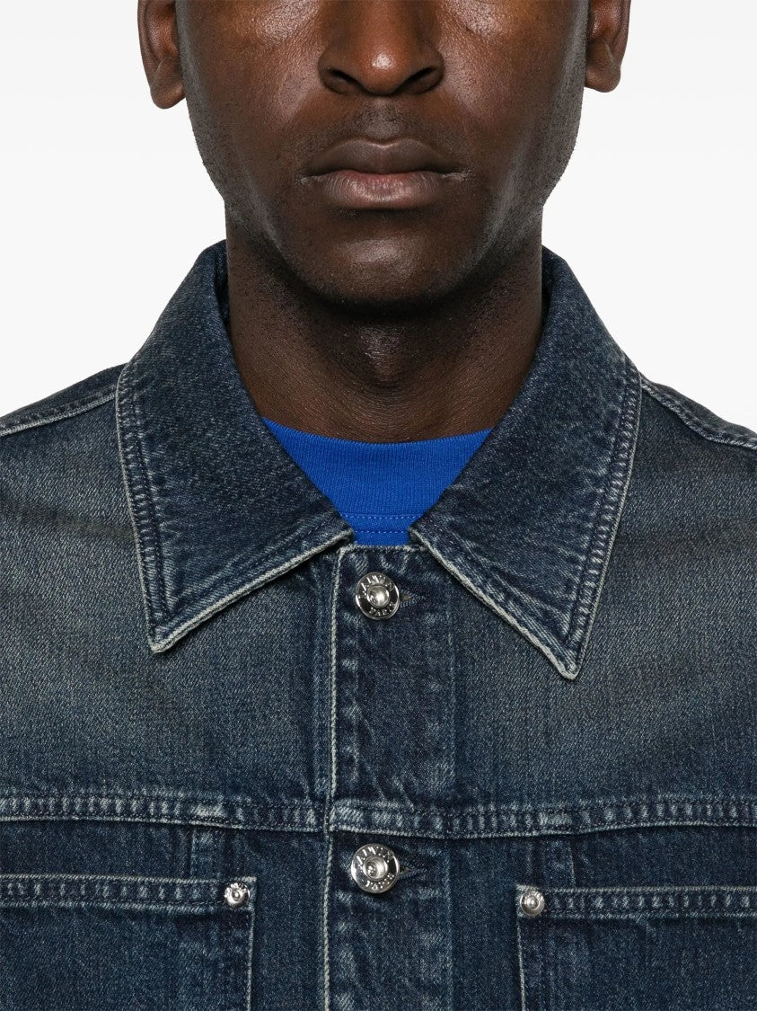 Lanvin Blue Veste Classique Refined Denim Jacket