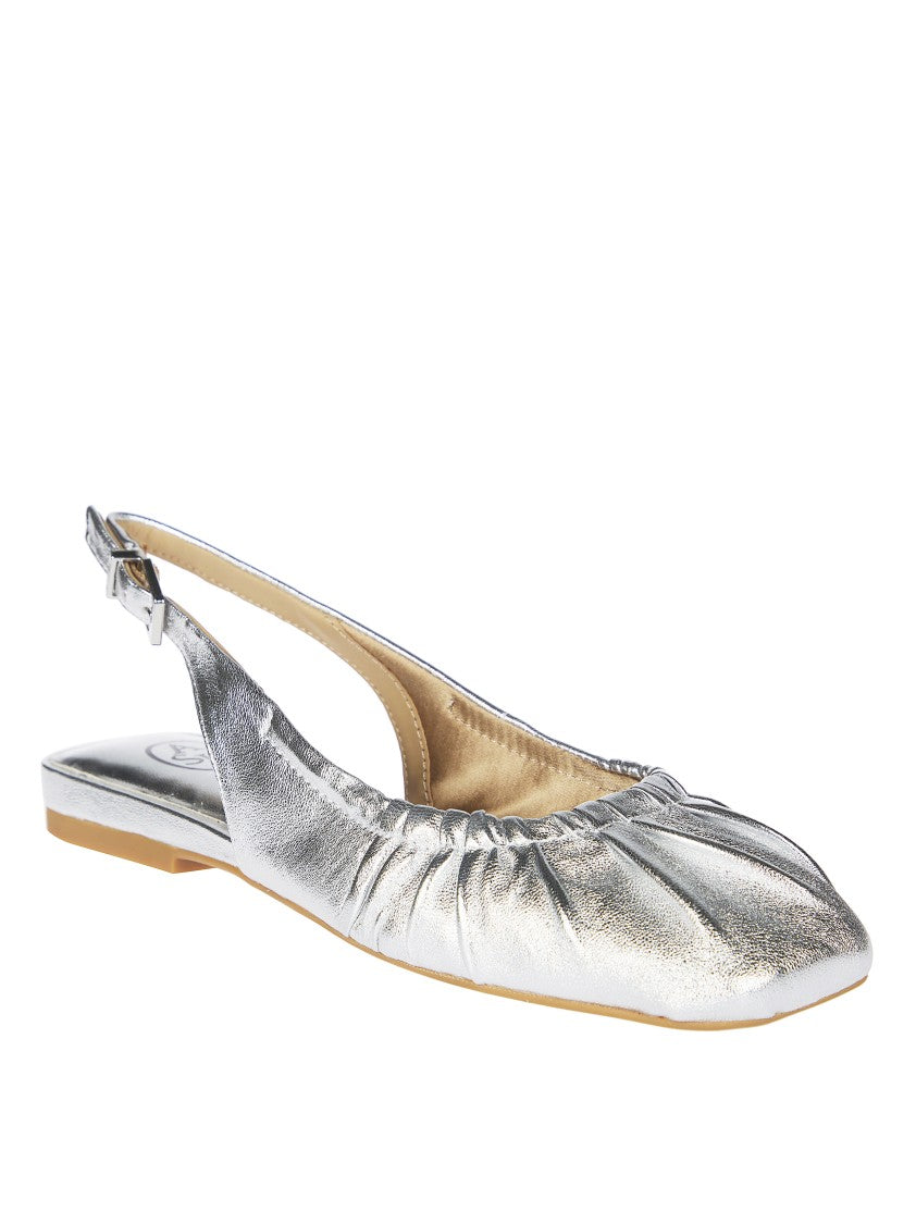 Ash C Luxor Metallic Ruched Flats