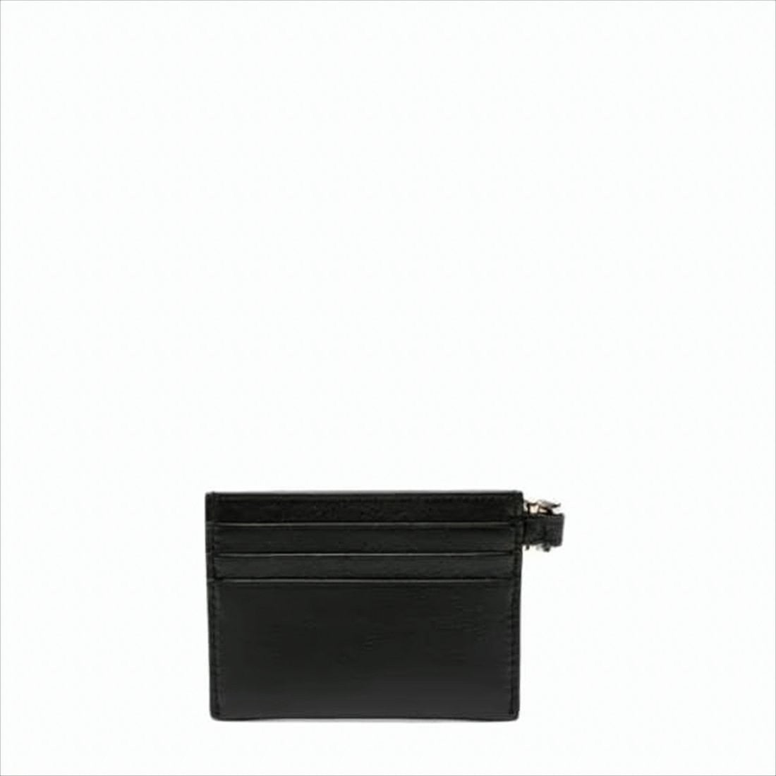 Givenchy Smooth Calf Leather Card Wallet With Gold-Tone Detail
